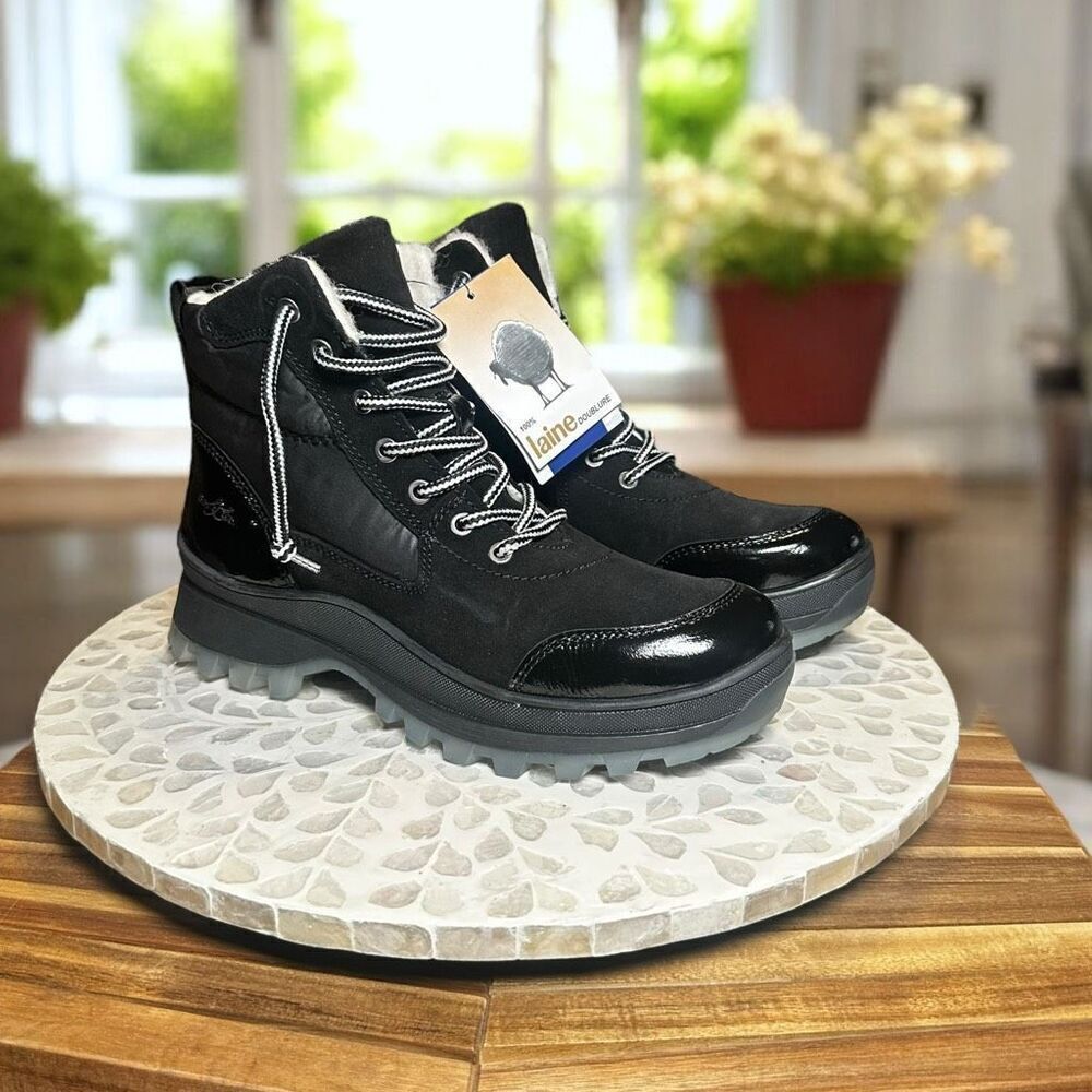 Bos & Co Lane Merino Wool Insulated Winter Waterproof Quilted Ankle Boot Women’s